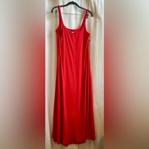Old Navy Flowing Deep Coral sleeveless XL Maxi Dress